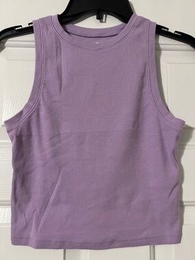 HollisterLilac Ribbed Tank Top